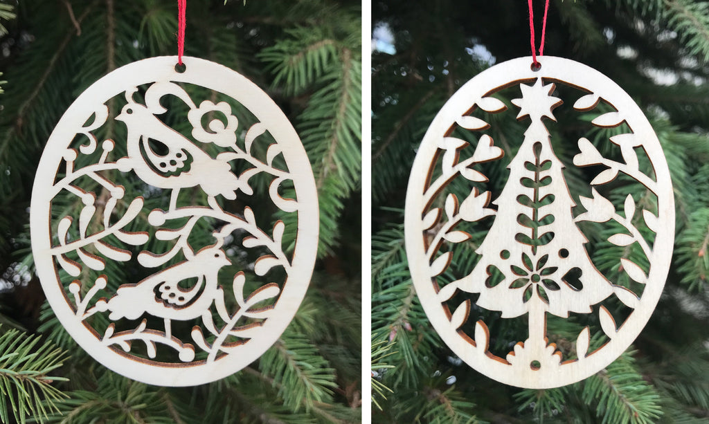 Introducing our brand-new Natural Birch Wood Ornaments!